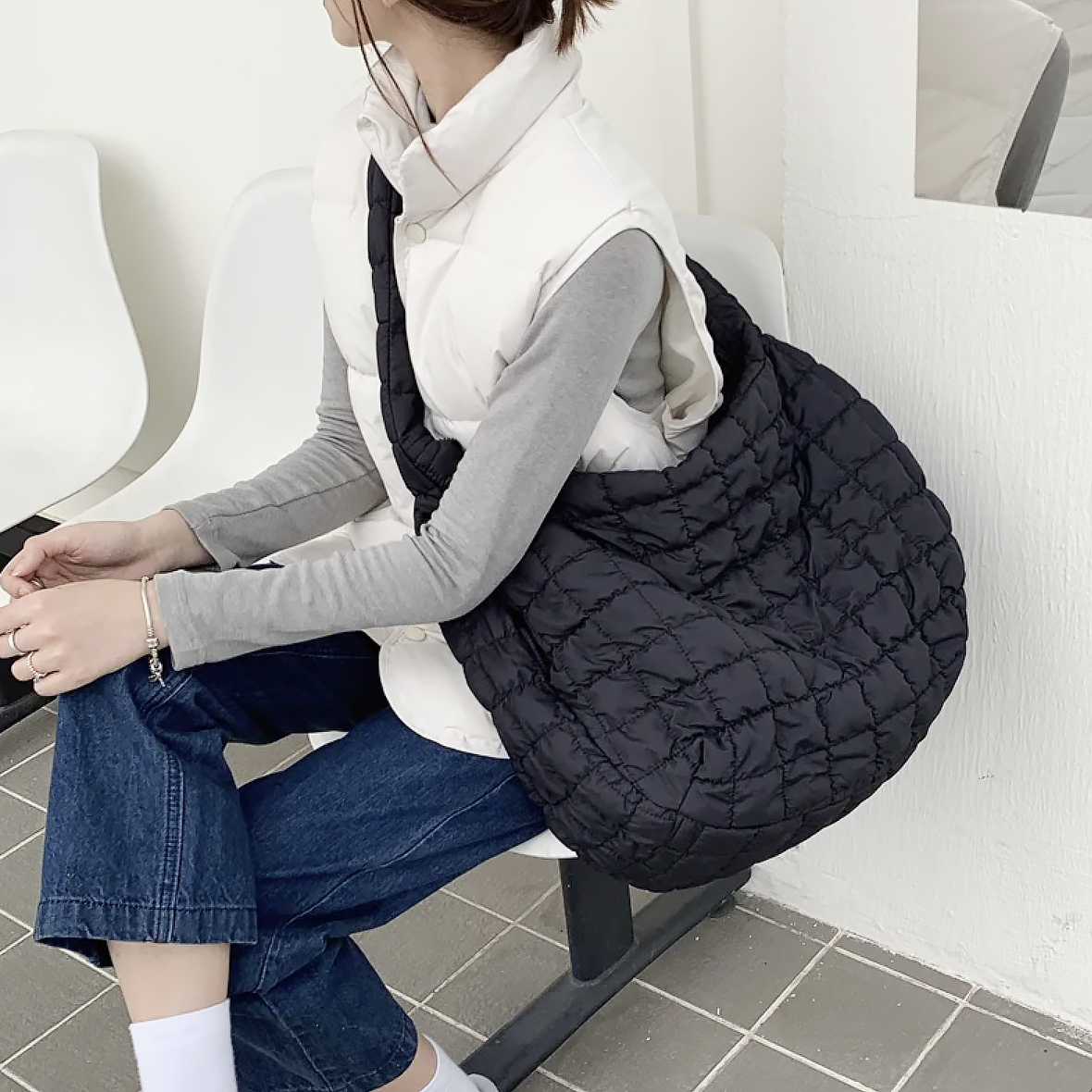 Norvo | Cross Quilt X-Large Skulderveske