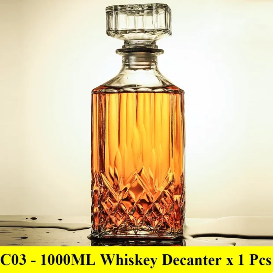 GarduruGlass Karaffel Sett | Elegant Whisky Karaffel | Luksuriøs Gaveidé | For Ånd og Vin