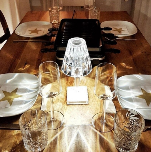 Norvo | Akrylglass Krystall Bordlampe