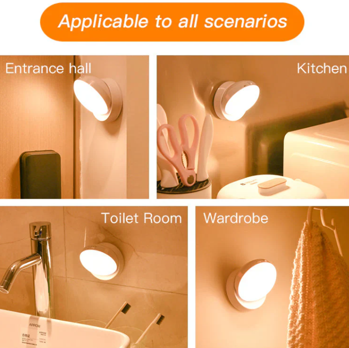 Norvo | Smart Bevegelsessensor Nattlys – Energisparing og Automatisk