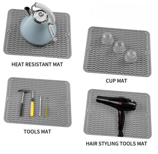 Norvo | Bærekraftig silikon dryppmatte - Universelt brukbar og varmebestandig