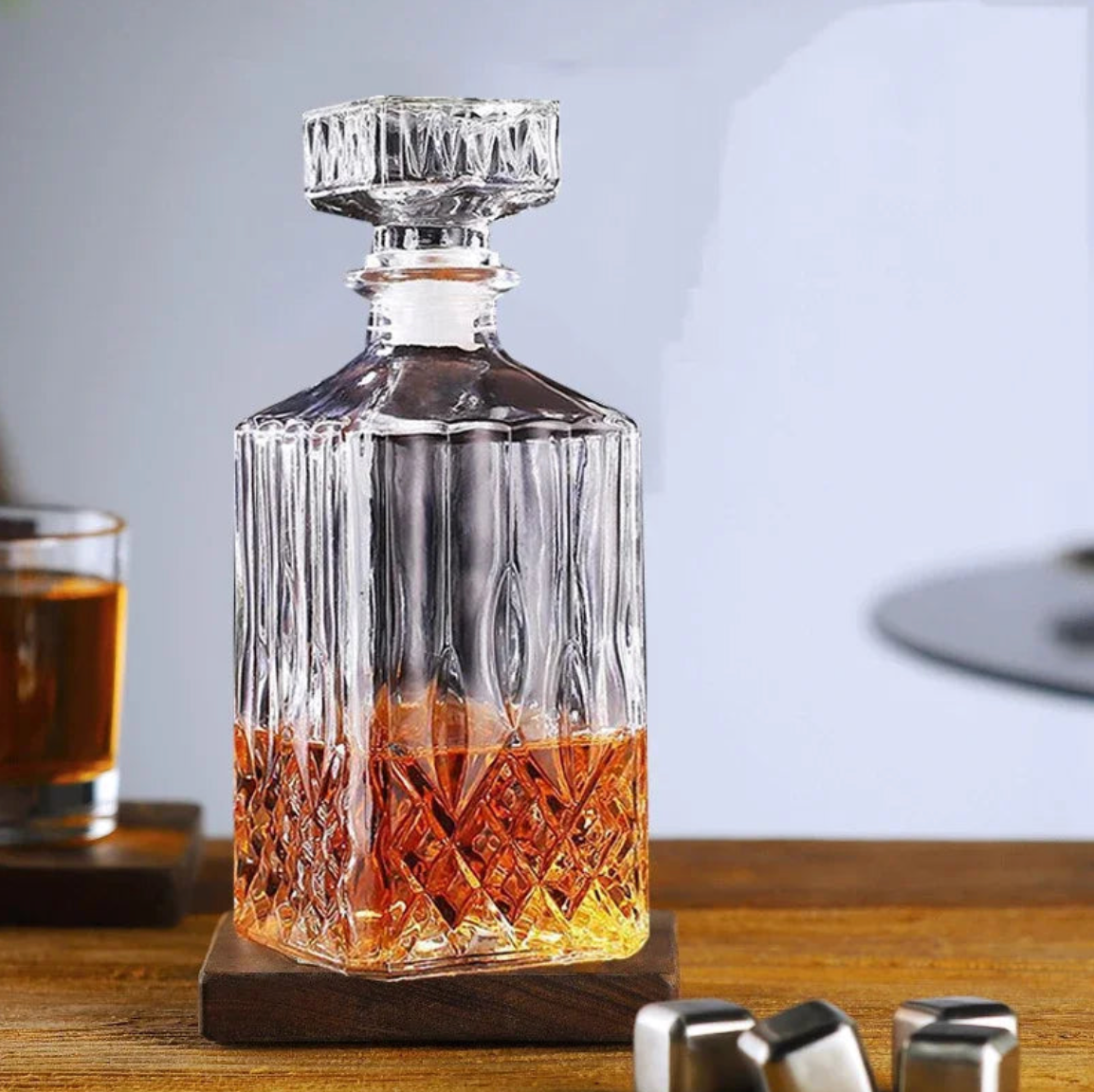 GarduruGlass Karaffel Sett | Elegant Whisky Karaffel | Luksuriøs Gaveidé | For Ånd og Vin