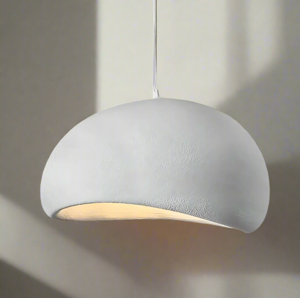 Norvo | LED Pendellampe - Nordisk Wabi Sabi Design - Justerbar Belysningsarmatur for Hjemmedekorasjon & Moderne Interiører