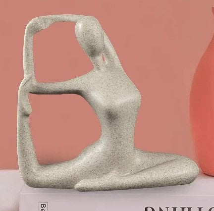 Norvo | ZenJoy Kvinnelig i Yoga Statue – Moderne Innendørs Dekorasjon Laget av Harpiks