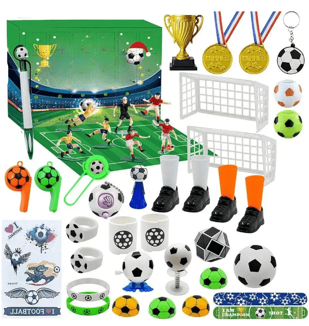 Norvo | MatchBox – Adventskalender for gutter og jenter med stadionbygge-sett