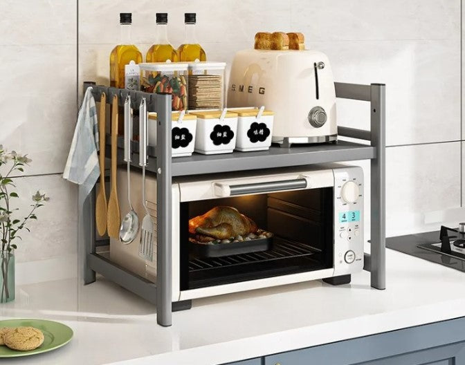 Frendorf | Kjøkken Mikrobølgeovn Hylle Multi-Lag Krydder Organisator Rustmotstandsdyktig – CookRack