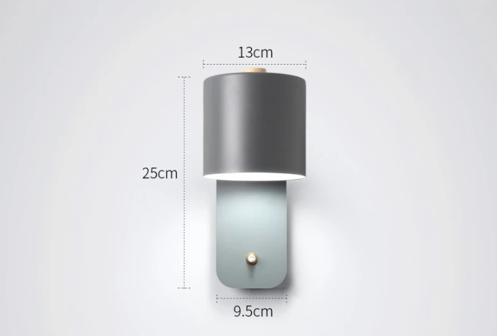 Norvo | Moderne LED Vegglamper med Bryter Innendørs Hjemmedekor Lys