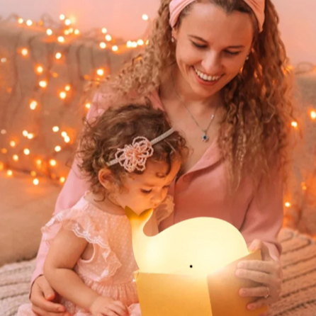 Norvo | Fargeforandrende Hval Nattlampe for Barn & Soveromsdekor