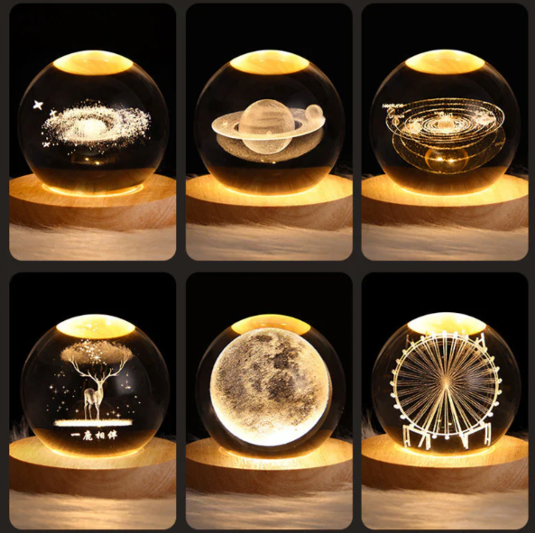 Norvo | 3D Krystall Stemningslys