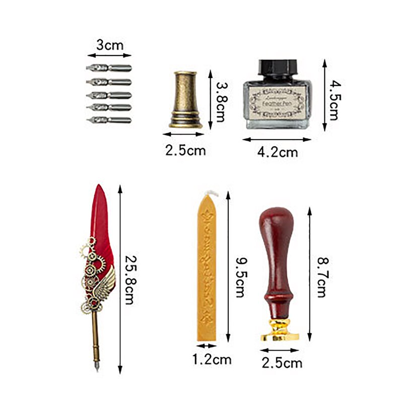 Norvo | Phoenix Feather Mechanisk Kalligrafi Penn Sett