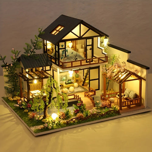 Norvo | Minvella | DIY Miniatyrtrehus | 3D Byggesett for Selvmontering | Kreativt Håndverkssett for Tenåringer og Voksne | Perfekt Gaveidé