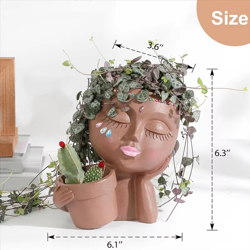 Norvo | Chic Dual Face Hodeplanter for Innendørs og Utendørs Bruk