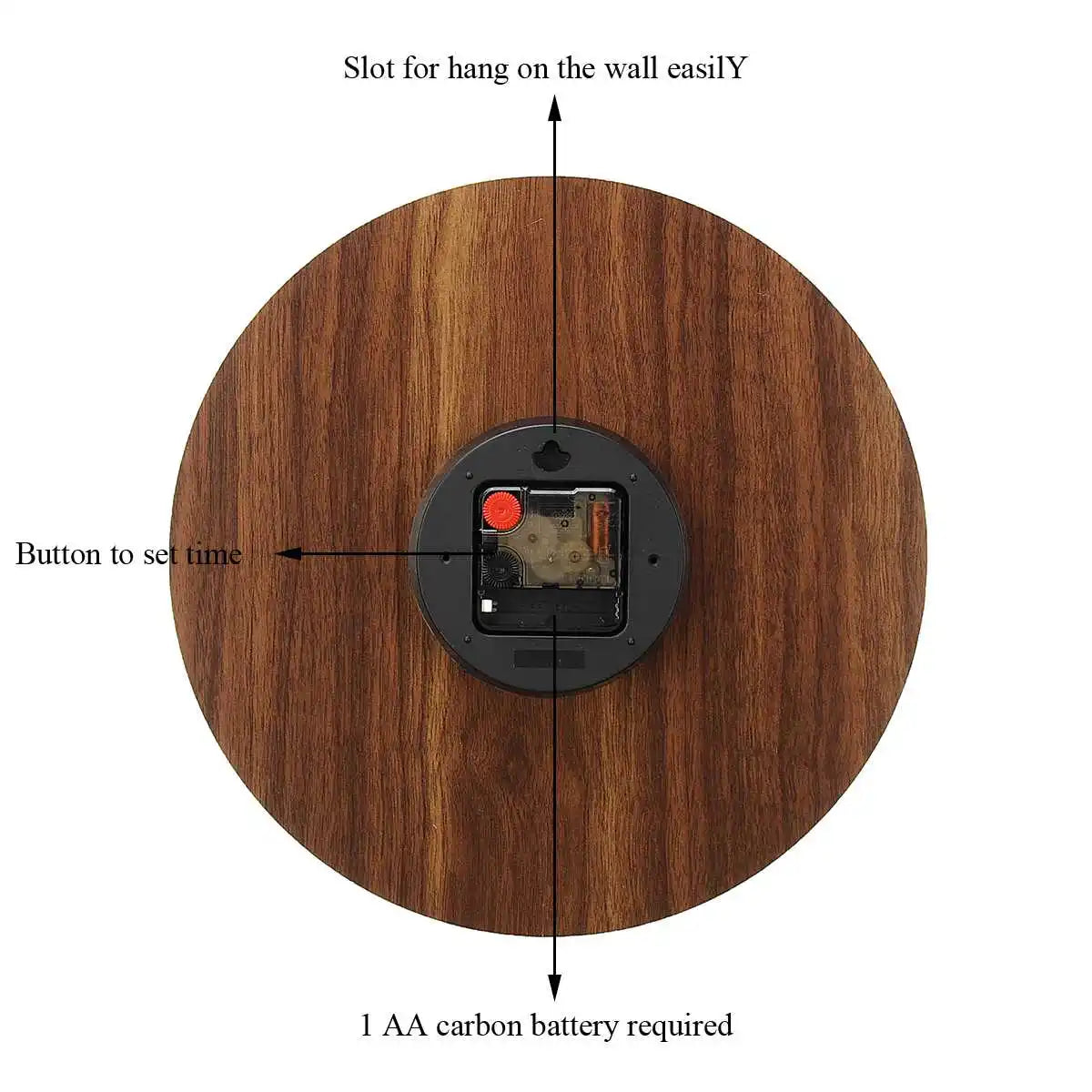 GlowClock – Luksus Treveggur med Nattlys Norvo