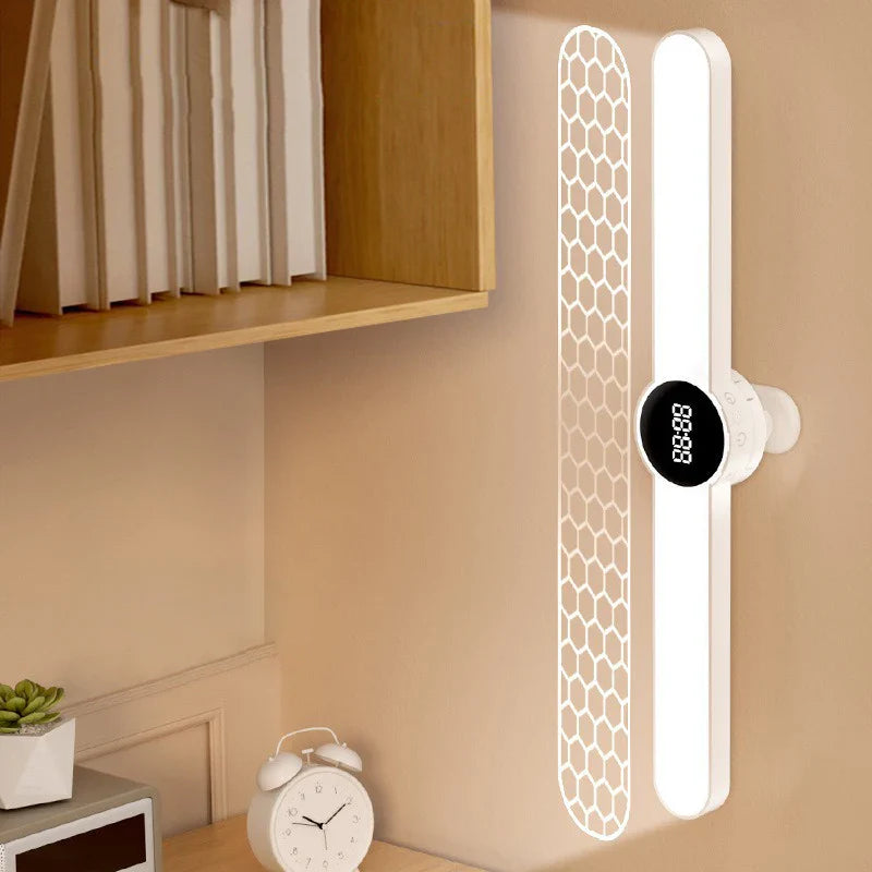 Norvo | LED Skrivebord Lampe ClarioMag | Med Klokke & Alarm | Magnetisk & USB Oppladbar | Trinnløst Dimmbar | 35 cm