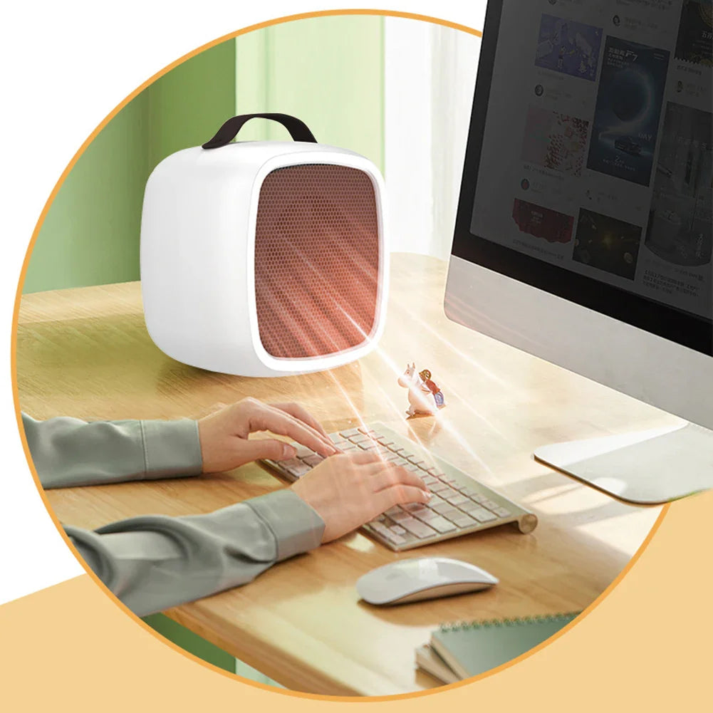 Norvo | Mini PTC keramisk varmeapparat | 500W | Rask og stille | Overopphetingsbeskyttelse | Kompakt for innendørsbruk