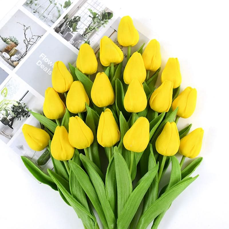 Norvo | Kunstig Tulipanbukett med Realistiske Livaktige Blomster