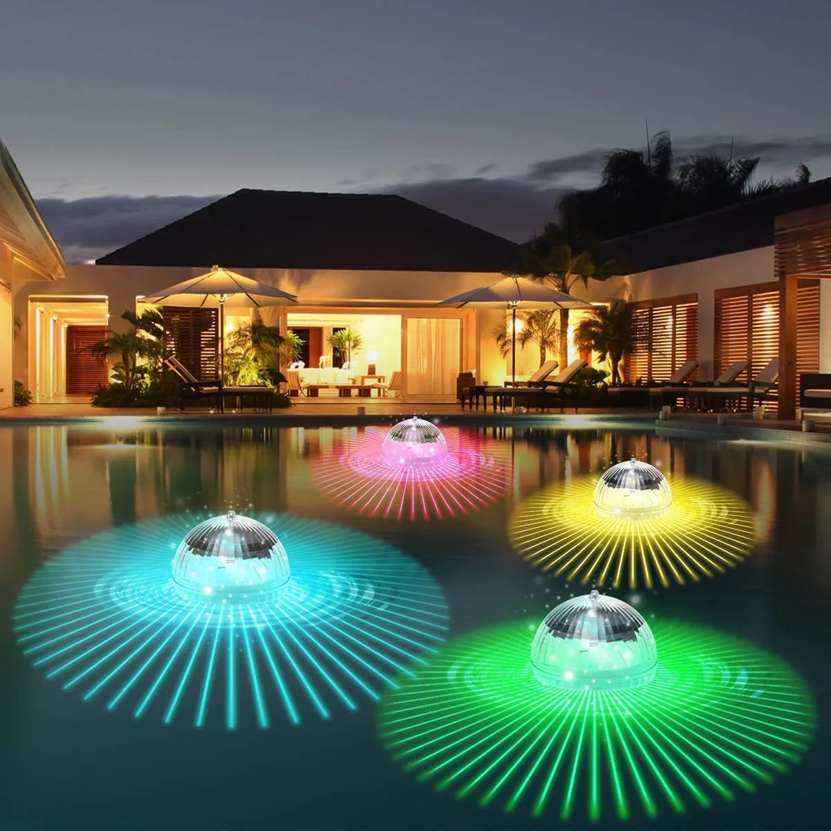 Norvo | Solar Swimming Light LumiGlobe | RGB Fargeendring | Flytende LED Ball IP65 | For Basseng, Dam & Hage