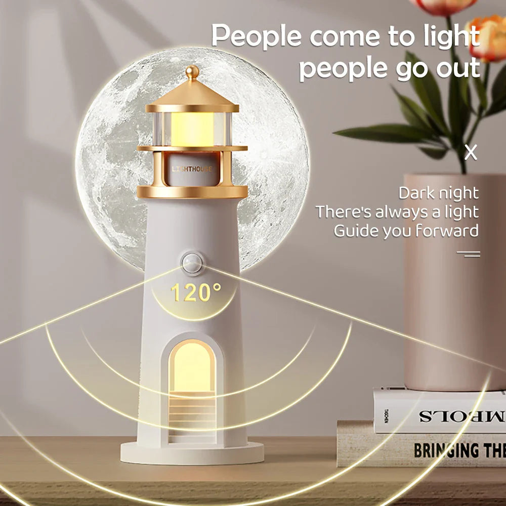 Norvo | Lighthouse Ambient lys Bluetooth Musikk Dimmbar Prosjektion