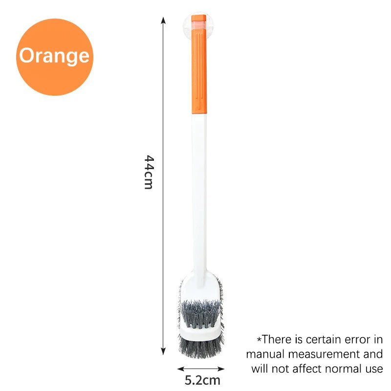 Norvo | CleanTwin WC-børste | Dobbeltsidig toalettbørste med langt håndtak | Dyp rengjøring og hygienisk | Plassbesparende hengende