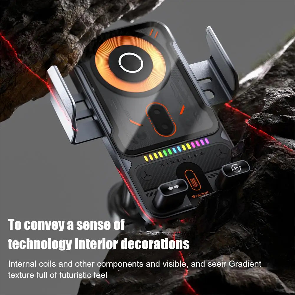 Norvo | Smart Auto-Clamp Trådløs Lader Bil Telefonholder