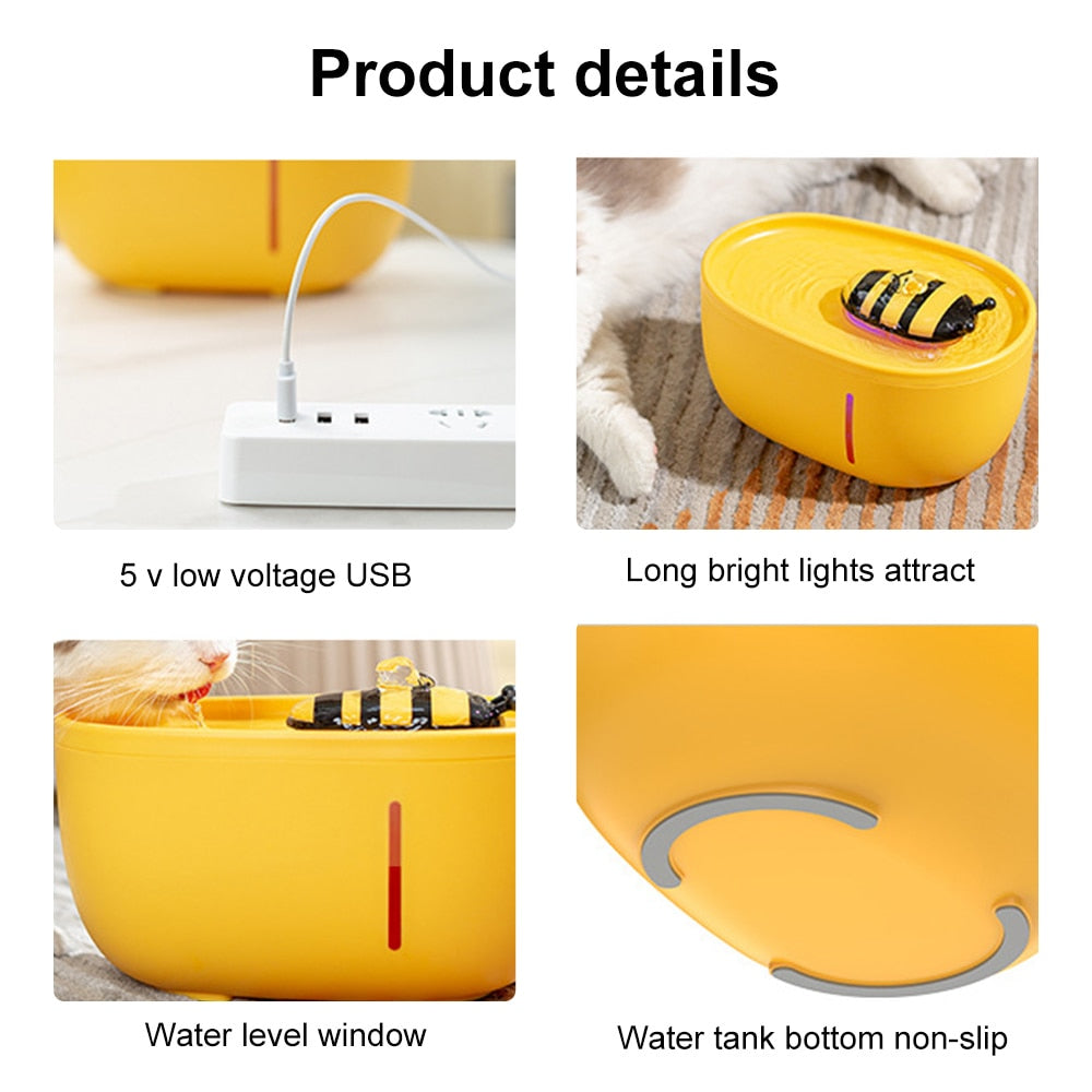 Norvo | Honey Flow Pet Automatisk Vannfontene