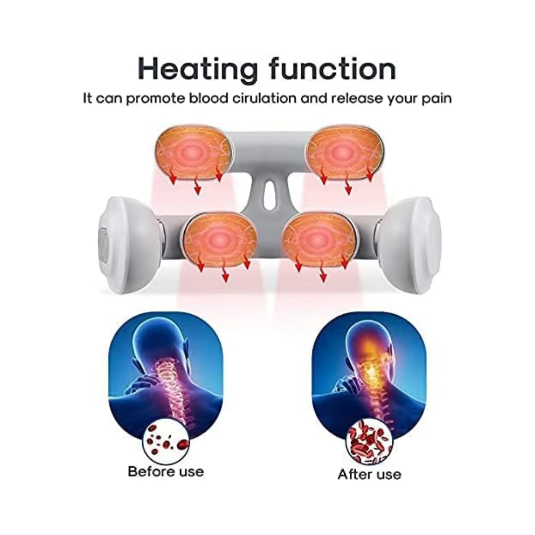 Norvo | Ultimate Avslapning Nakkefor og Skuldermassører, USB Ladbar