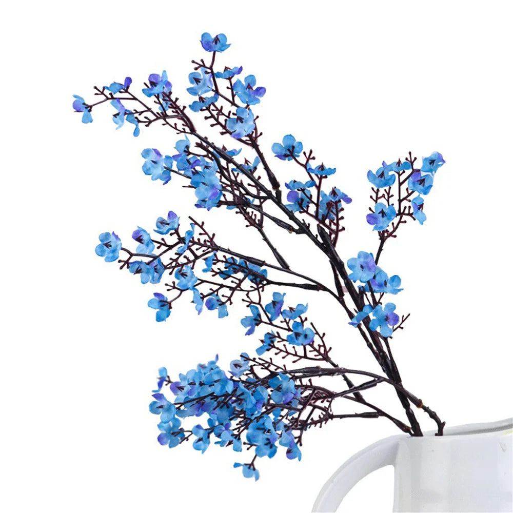 Norvo | 2 deler lang babyånde kunstige planter, juledekorasjon, vase for hjemmet, bryllup, brudepar, arrangement, falske plastblomster