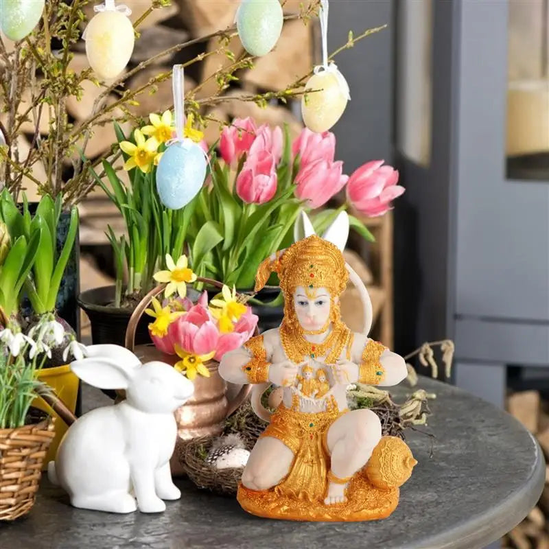 Norvo | 1 Stykke Hanuman Buddha Ape Gud Figur Southeast Asian Stil Hjem Skulptur Herre Hanuman Statue Buddha Figur Ornament