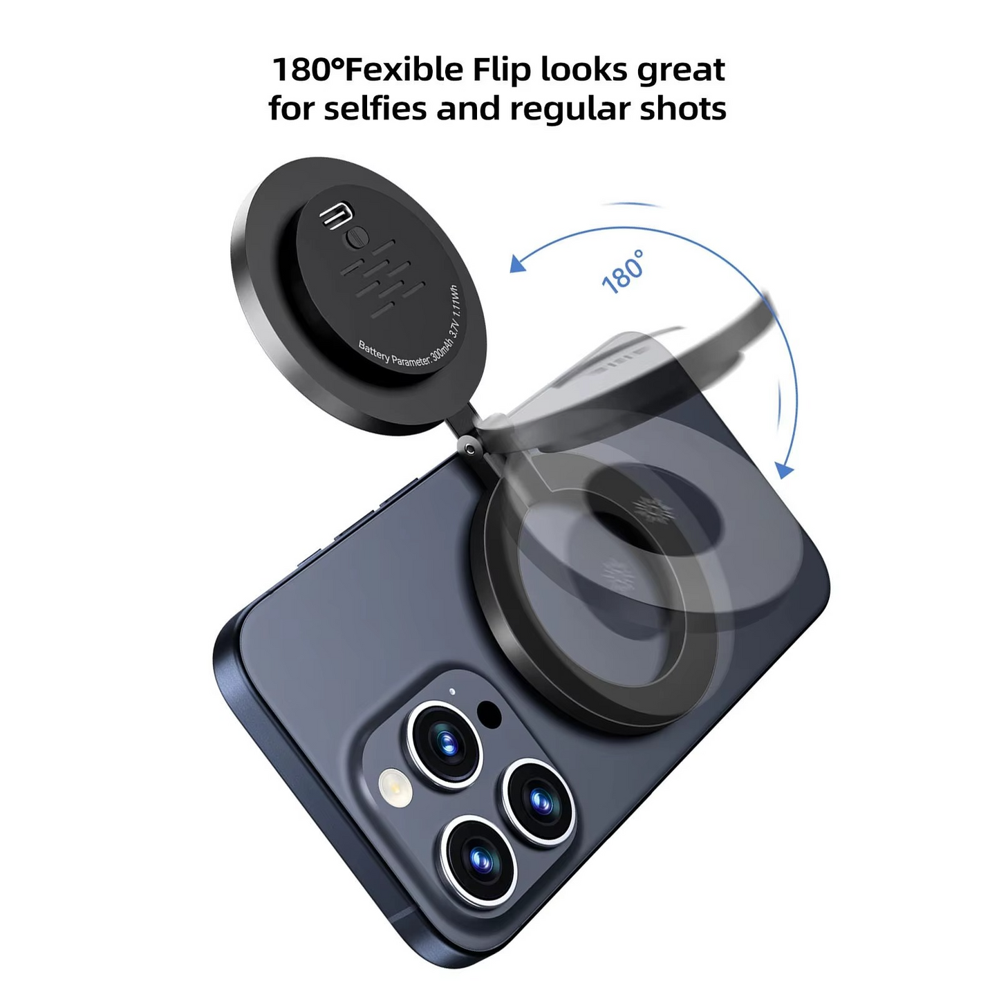 Norvo | Mini magnetisk selfie ringlys - lomme klips- på LED lys