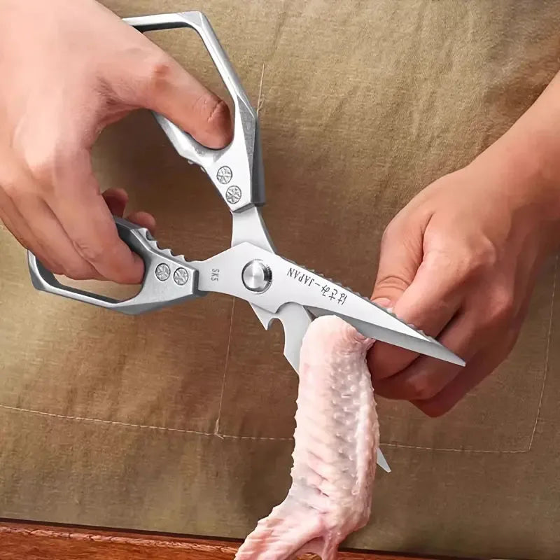 Norvo | Multifunksjonelle kjøkkensaks | Rustfritt stål SK5 | For kjøtt, fisk & grønnsaker | Ergonomisk håndtak