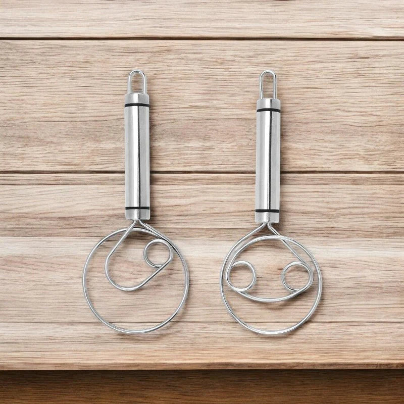 Norvo | Robust Rustfritt Stål Dansk Deigvisp – Holdbart, Ergonomisk Design for Allsidig Baking & Matlaging