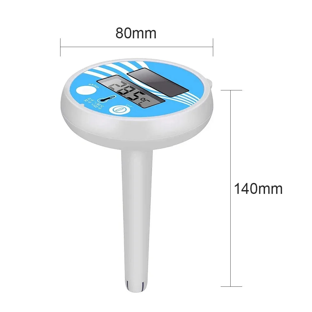 Norvo | THERMAFLOAT Basseng termometer | Flytende vanntemometer for basseng og boblebad | Temperaturvisning 0–50 °C | Ristiff og værbestandig