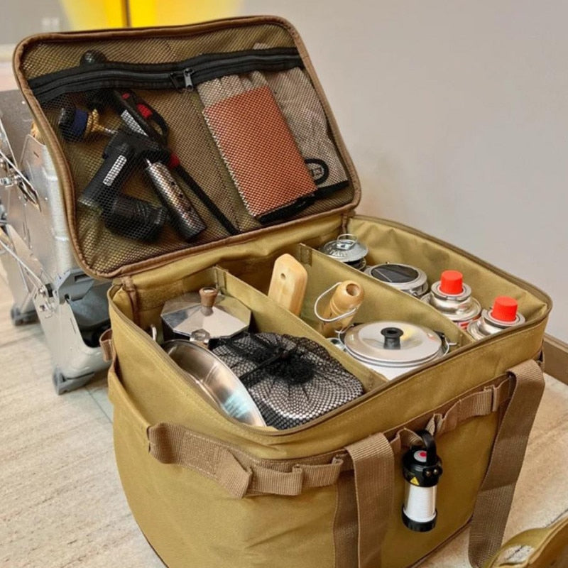 Norvo | Multi-kompartment utendørs tur camping slank oppbevaringspose