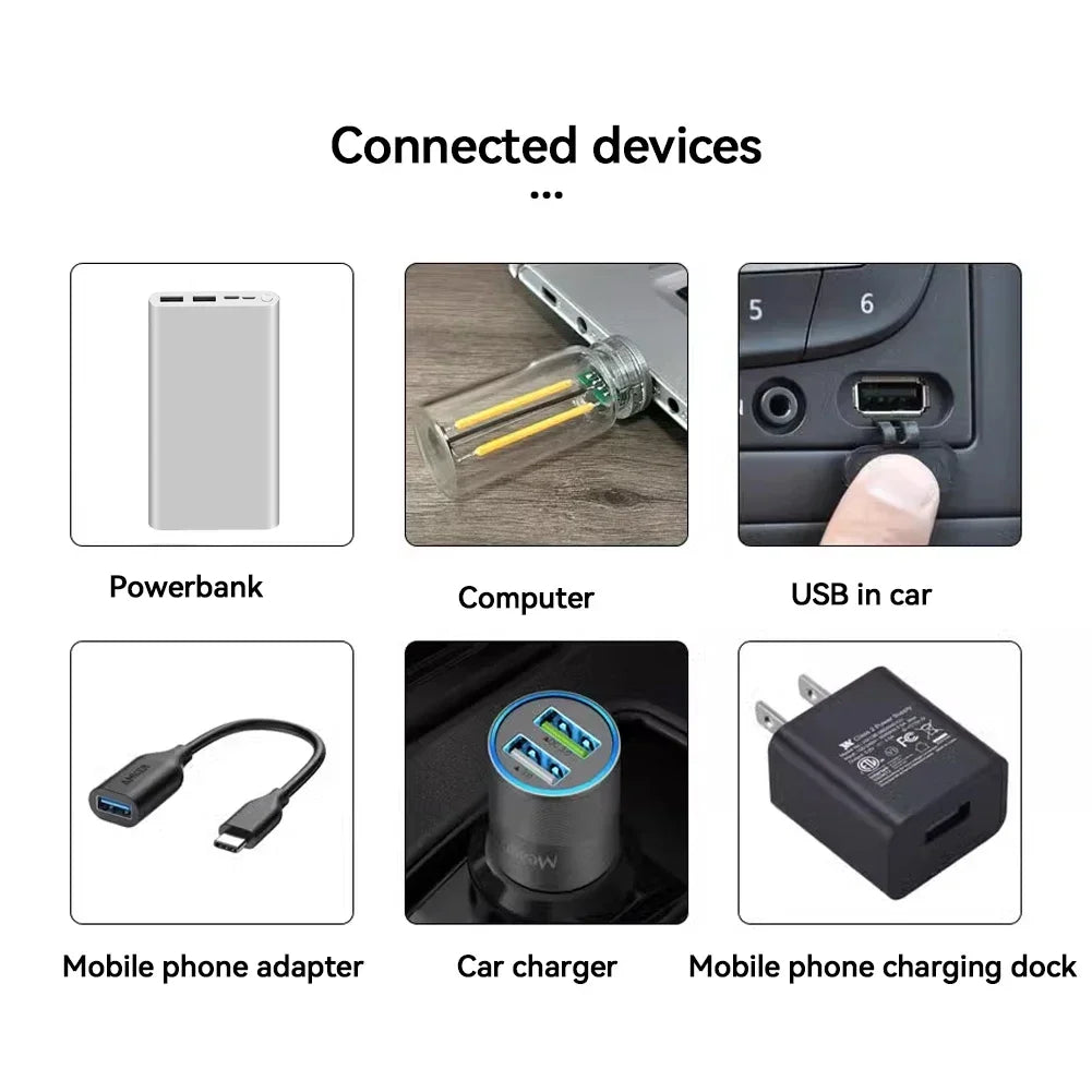 Norvo | Berøringskontroll Bil USB LED Lampe