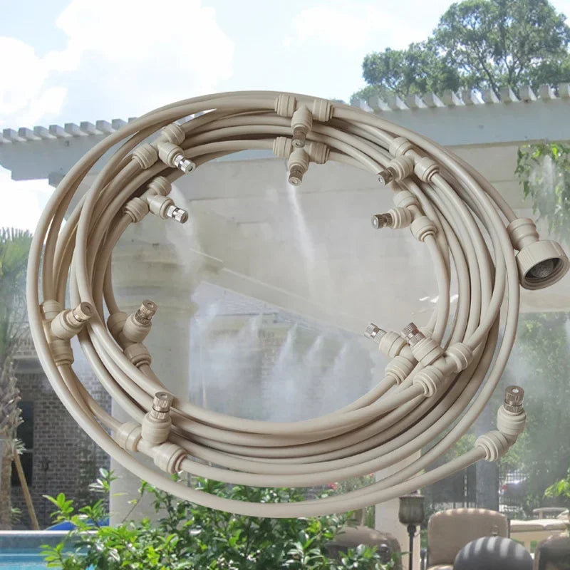 Norvo | Vanningssystem for hagen – Dryppvanningssett med justerbart spruhode og tilbehør