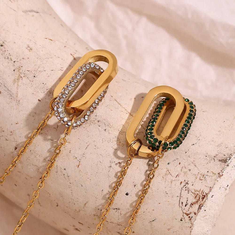 Norvo | Klassisk Paper Clip Link Love Halskjede