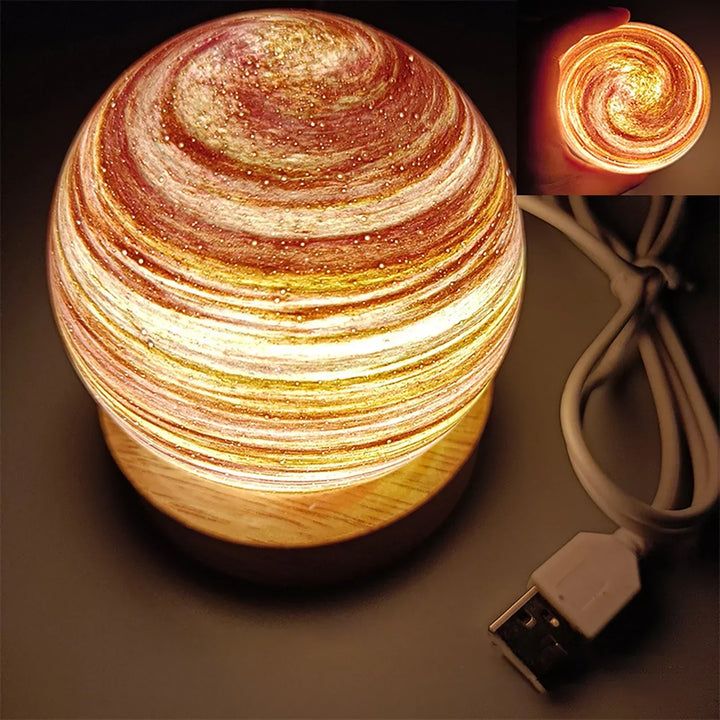 Norvo | CosmicGlow - Mini nattlamper 3D - soldekorasjon LED - galakse stemning