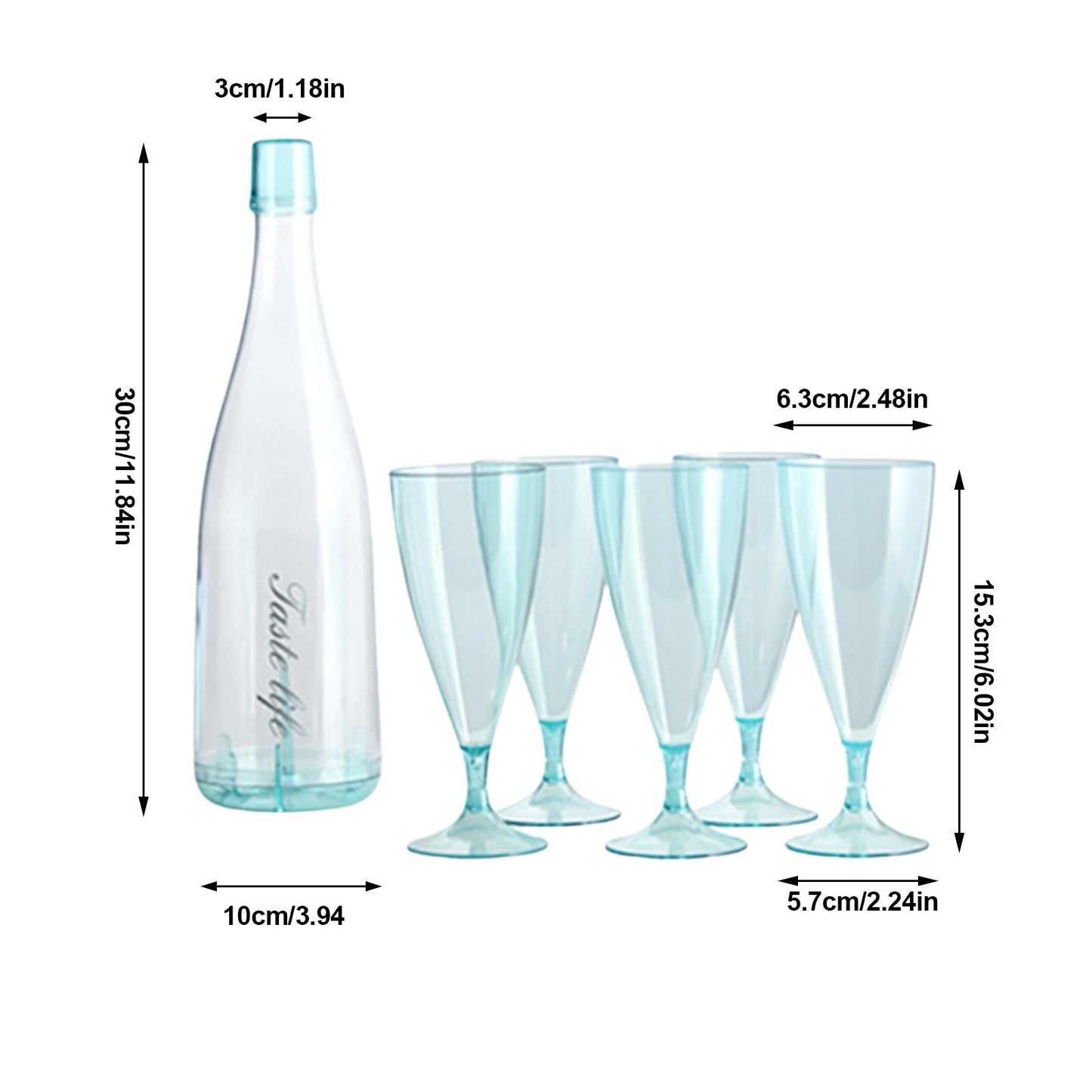 Norvo | Kreative avtakbare drikkeglass med flaske