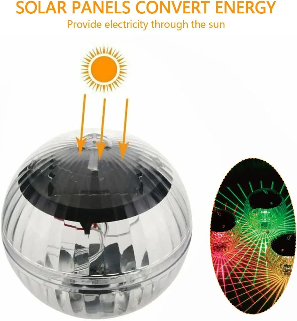Norvo | Solar Swimming Light LumiGlobe | RGB Fargeendring | Flytende LED Ball IP65 | For Basseng, Dam & Hage