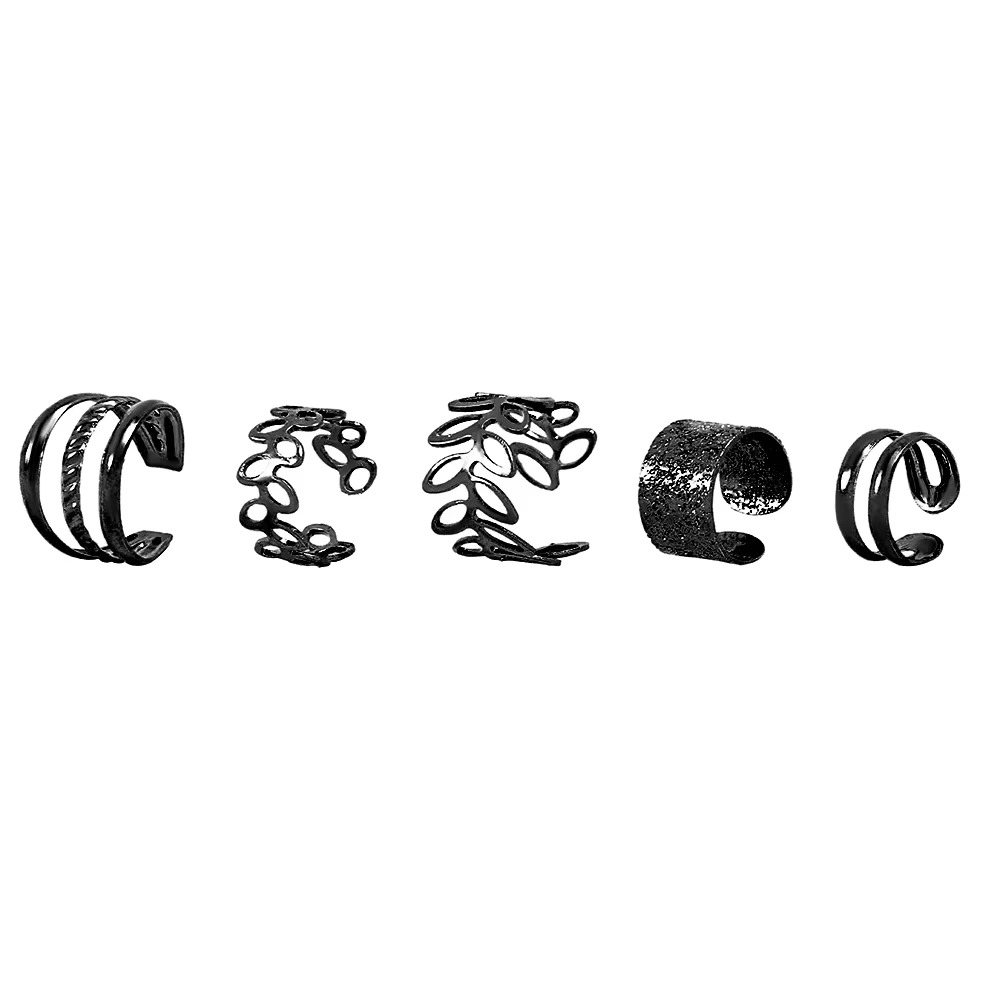 Norvo | Elegant Gold Leaf Clip-On Øreklips Sett for Kvinner