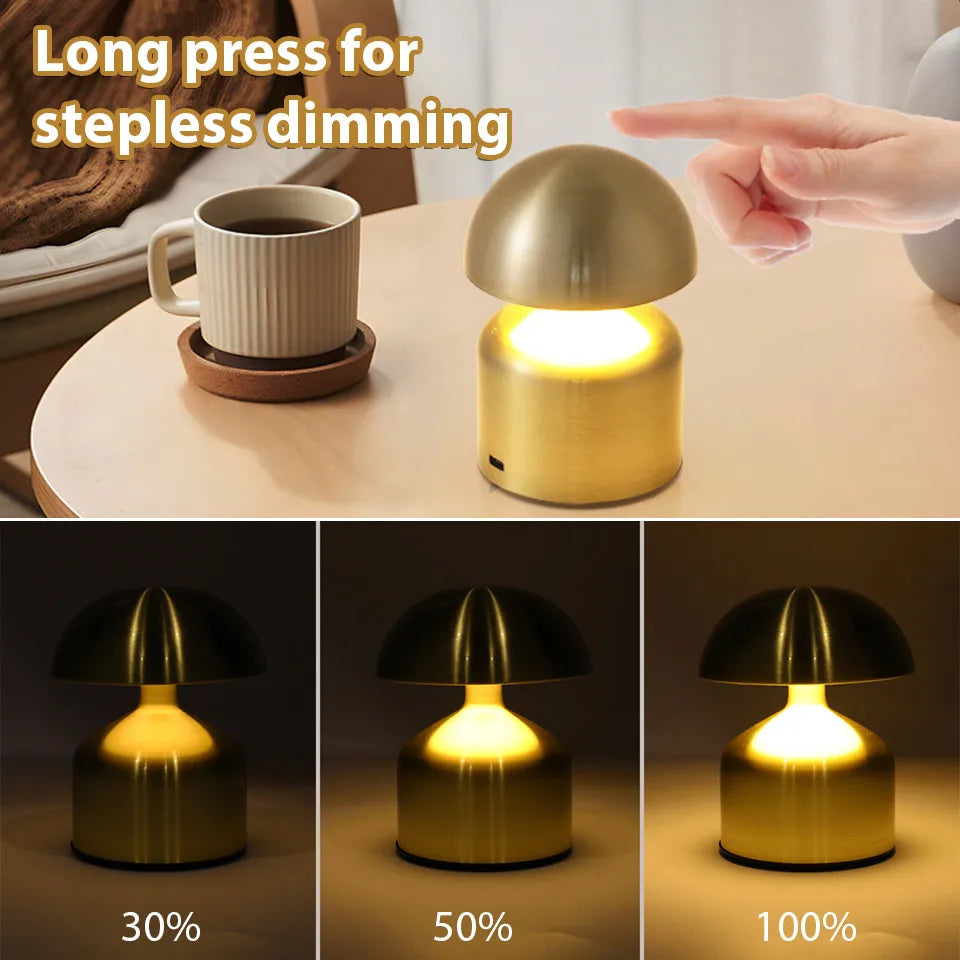 Norvo | LumoVerde LED bordlampe | Oppladbar | 3 fargetemperaturer & berøringsdimmer | 4W | 5V