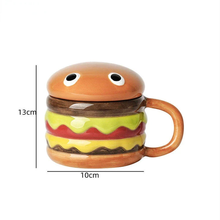 Norvo | Deilig Hamburger-Formet Keramisk Hamburger Kopp