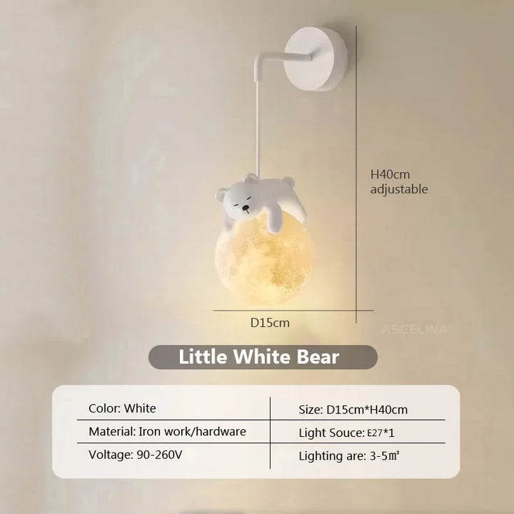 MoonGlow Light - Stilfulle LED Vegglampe for Rom Norvo