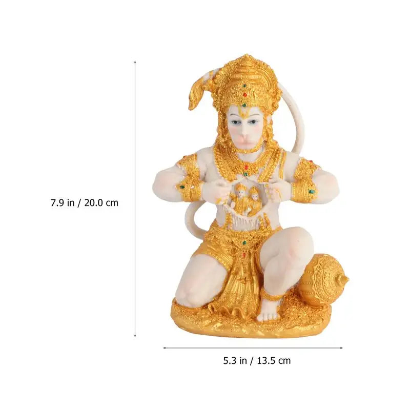 Norvo | 1 Stykke Hanuman Buddha Ape Gud Figur Southeast Asian Stil Hjem Skulptur Herre Hanuman Statue Buddha Figur Ornament