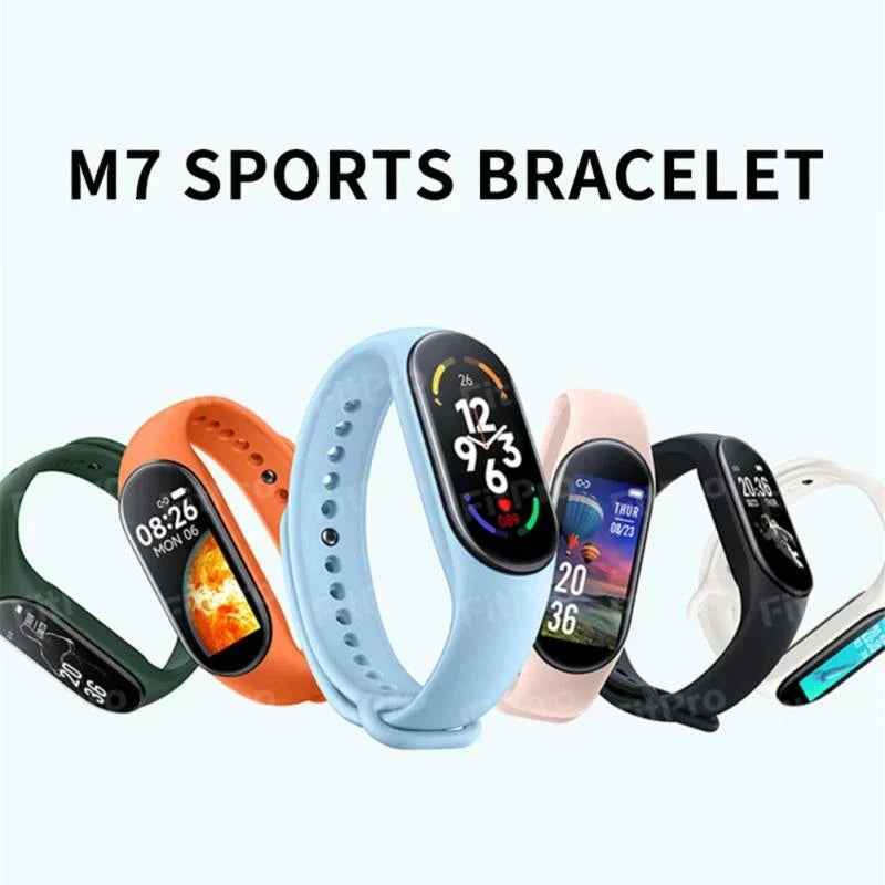 Norvo | M7 Smartklokke Menn Kvinner Smartband Puls Smartklokke Fitness Tracker Blodtrykk Sport Smartarmbånd for xiaomi iPhone