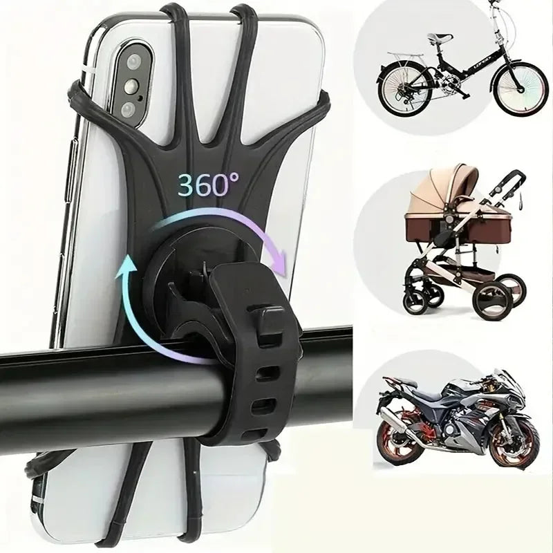 Norvo | Velogrip 360 | Smartphone holder sykkel & motorsykkel | 360° roterbar | Universell & støtsikker laget av silikon