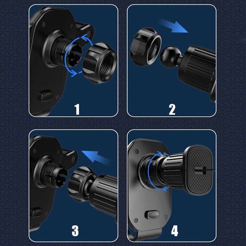 Norvo | Universell Luftventil Roterende Biltelefonholder