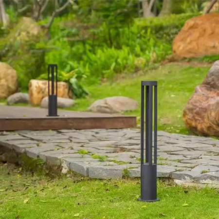 Norvo | Utendørs LED-pollerlys - Elegant svart hagebane- og plenbelysning