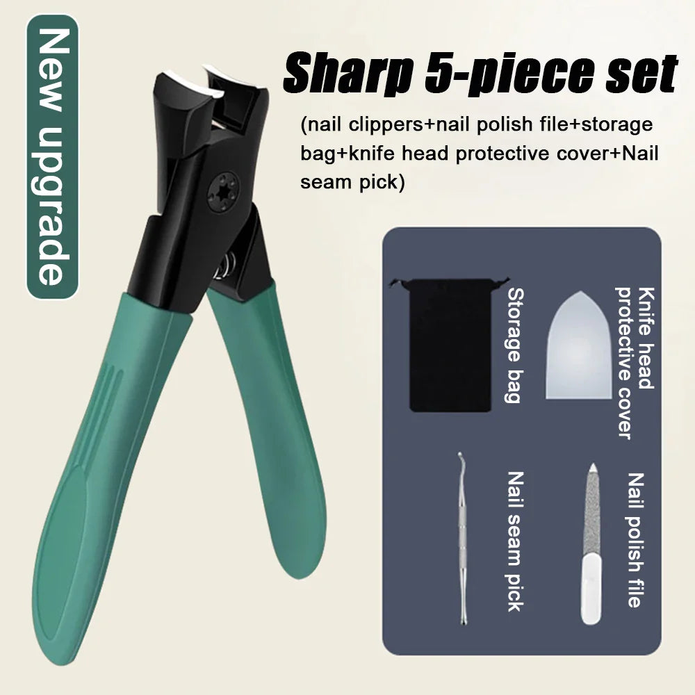 Norvo | 2023 Ny Anti-Splash Negleklipper - Stor Enkel Negletrimmer for tykke og harde negler, Husstandsartikler