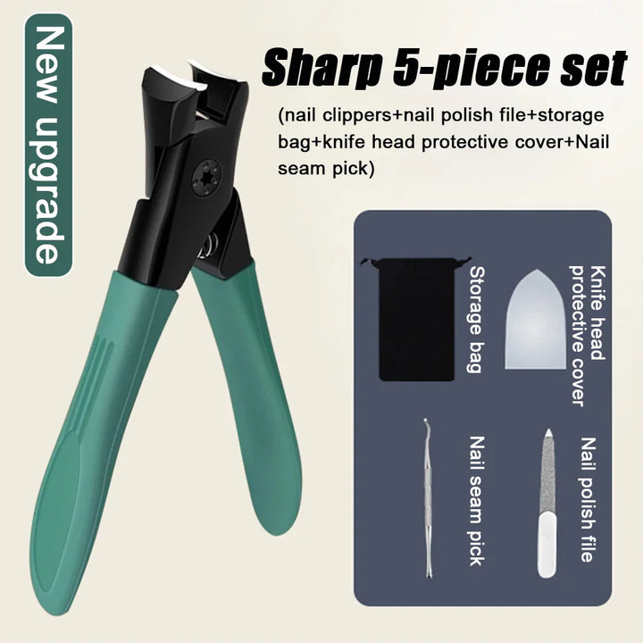 Norvo | 2023 Ny Anti-Splash Negleklipper - Stor Enkel Negletrimmer for tykke og harde negler, Husstandsartikler